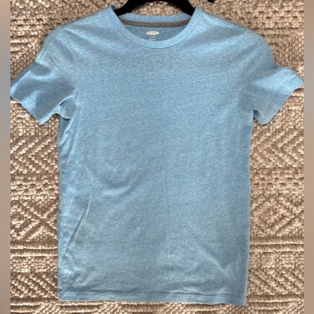 Old Navy Boys Heather Blue Crewneck Tee (Size 10/12)